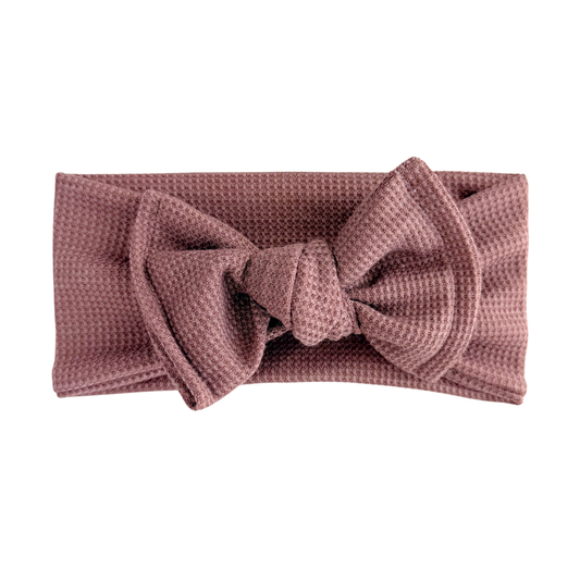 Heather Waffle Baby Headband