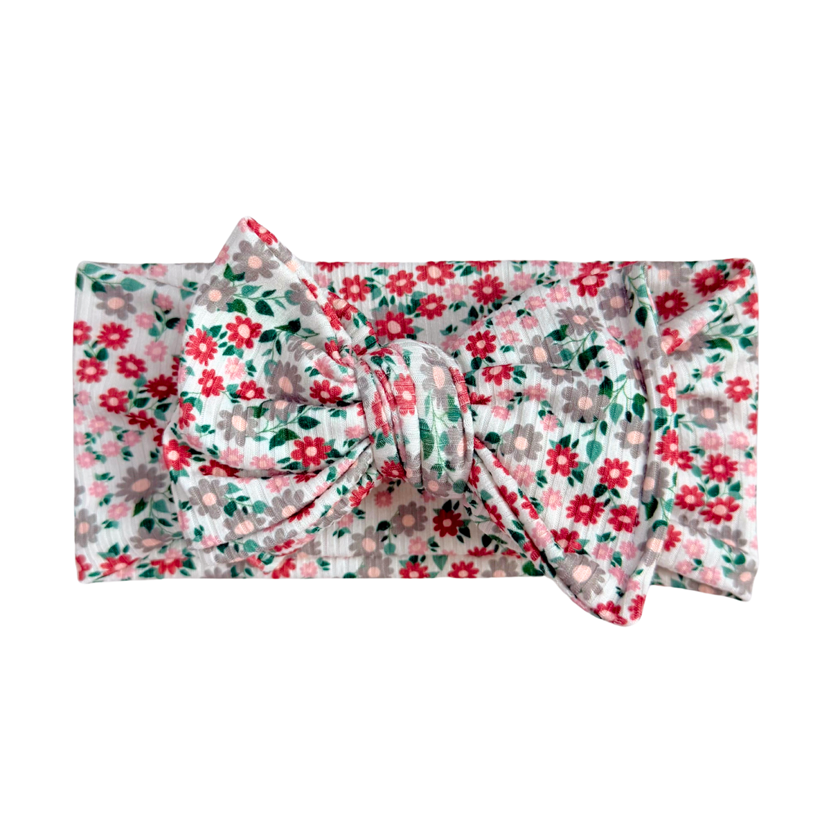Harvest Meadow Floral Ribbed Baby Headband