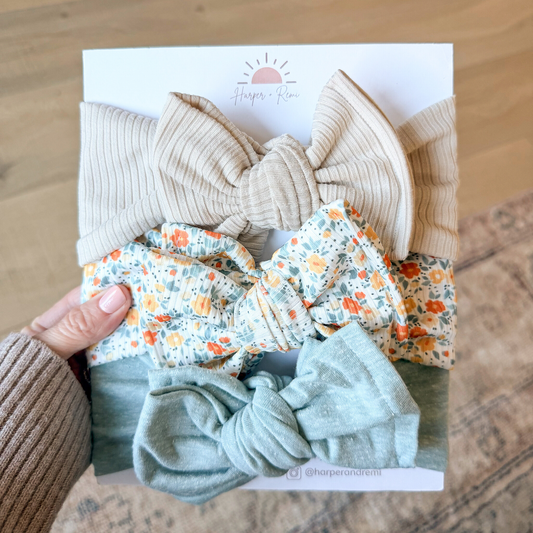 Crisp Morning | Baby Bow Bundle