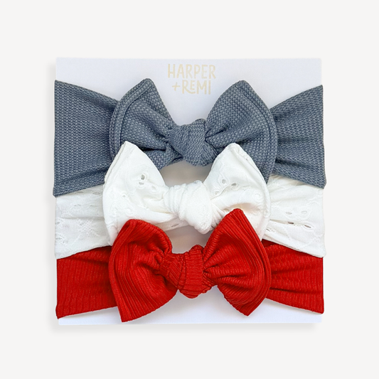 All-American Basics | 4th of July Baby Bow Bundle