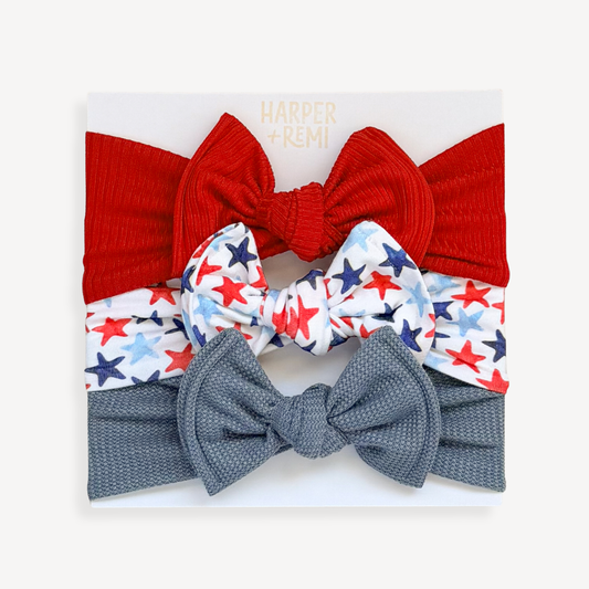 Little Firecracker | 4th of July Baby Bow Bundle