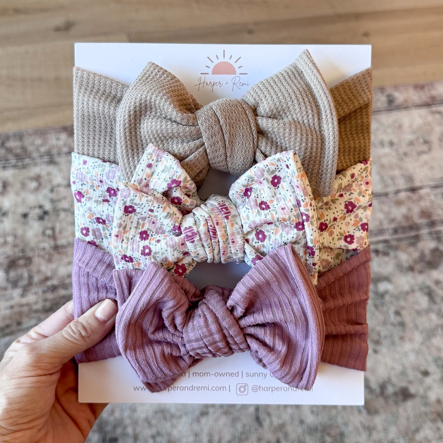 Fall Bloom Purple Bow Bundle