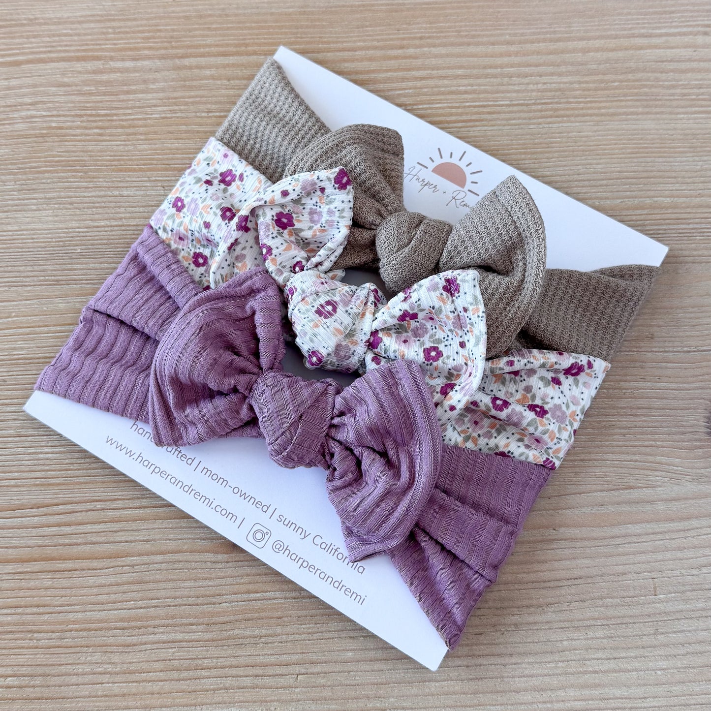 Fall Bloom Purple Bow Bundle