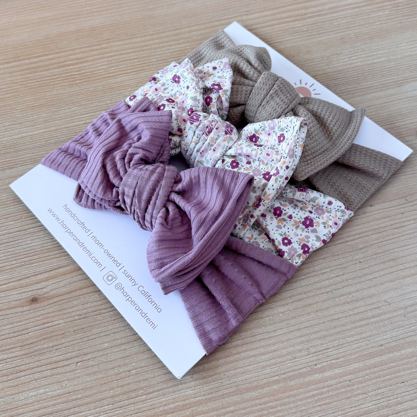 Fall Bloom Purple Bow Bundle