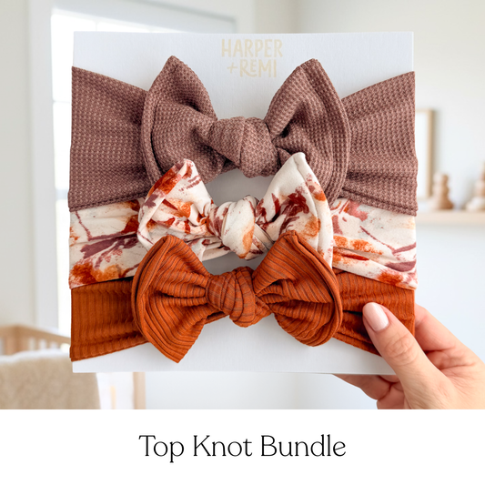 Autumn Harvest | Fall Baby Bow Bundle