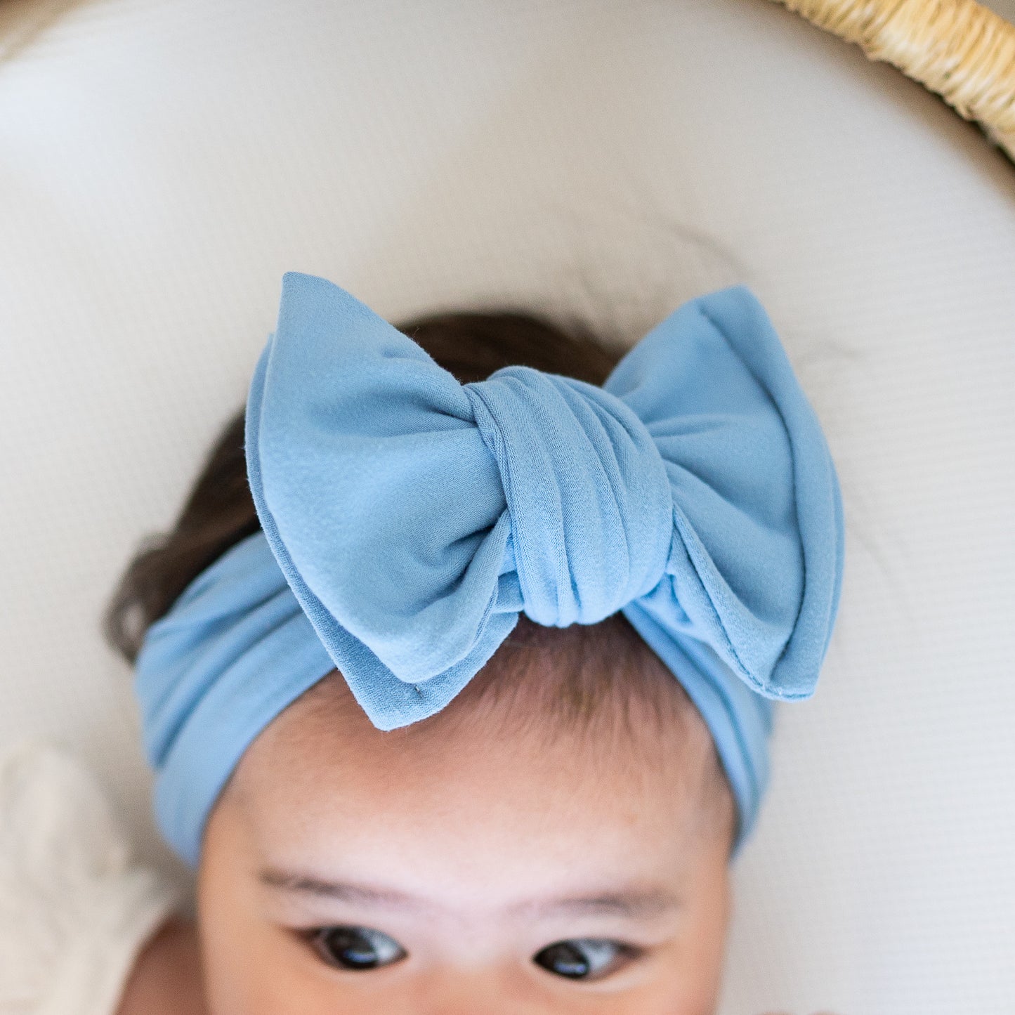 Bright Blue Brushed Baby Headband