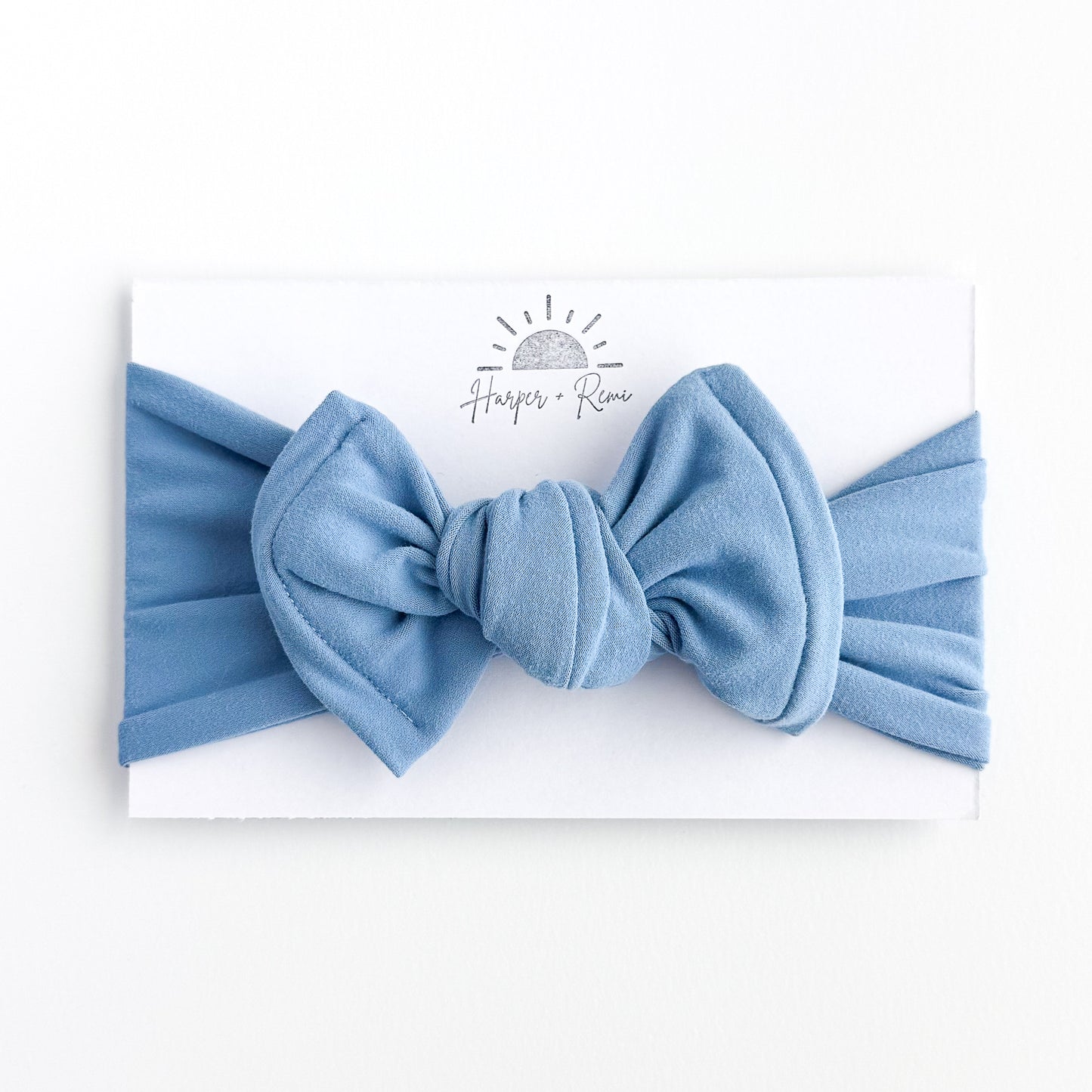 Bright Blue Brushed Baby Headband