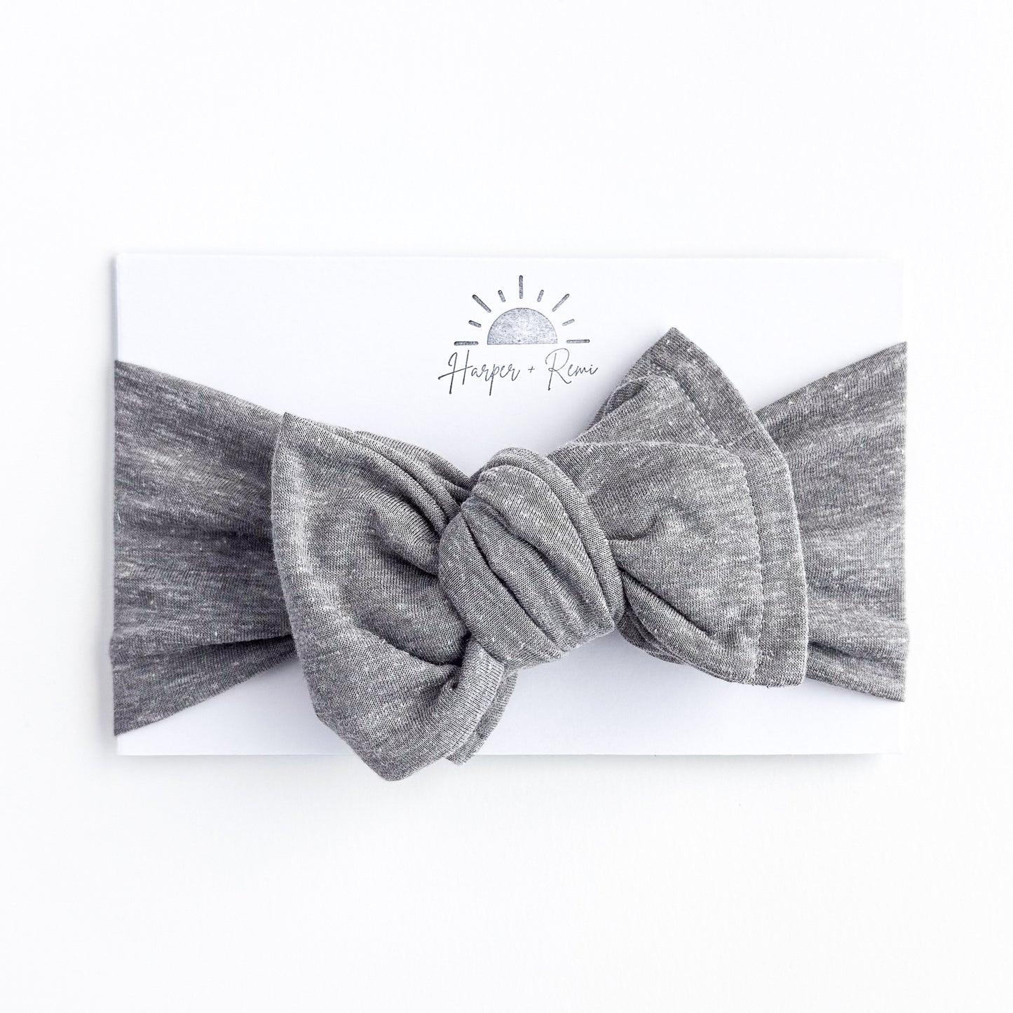 Blue Gray Distressed Cotton Baby Headband