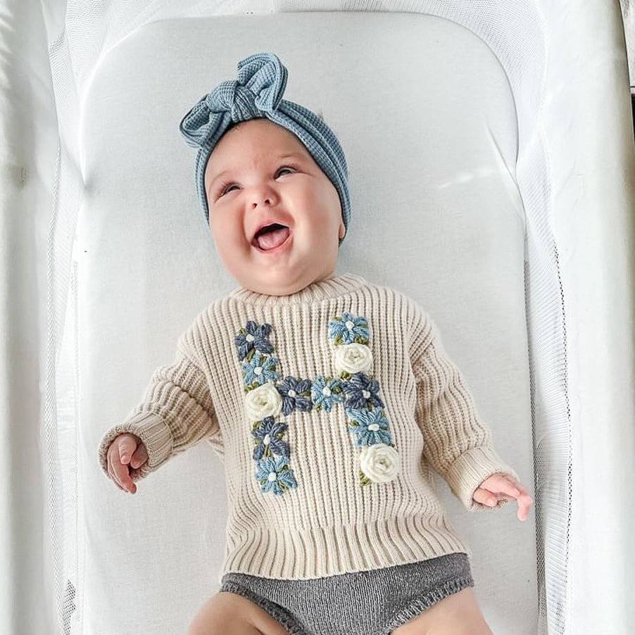 Solid Blue Basics | Waffle Top Knot Bundle