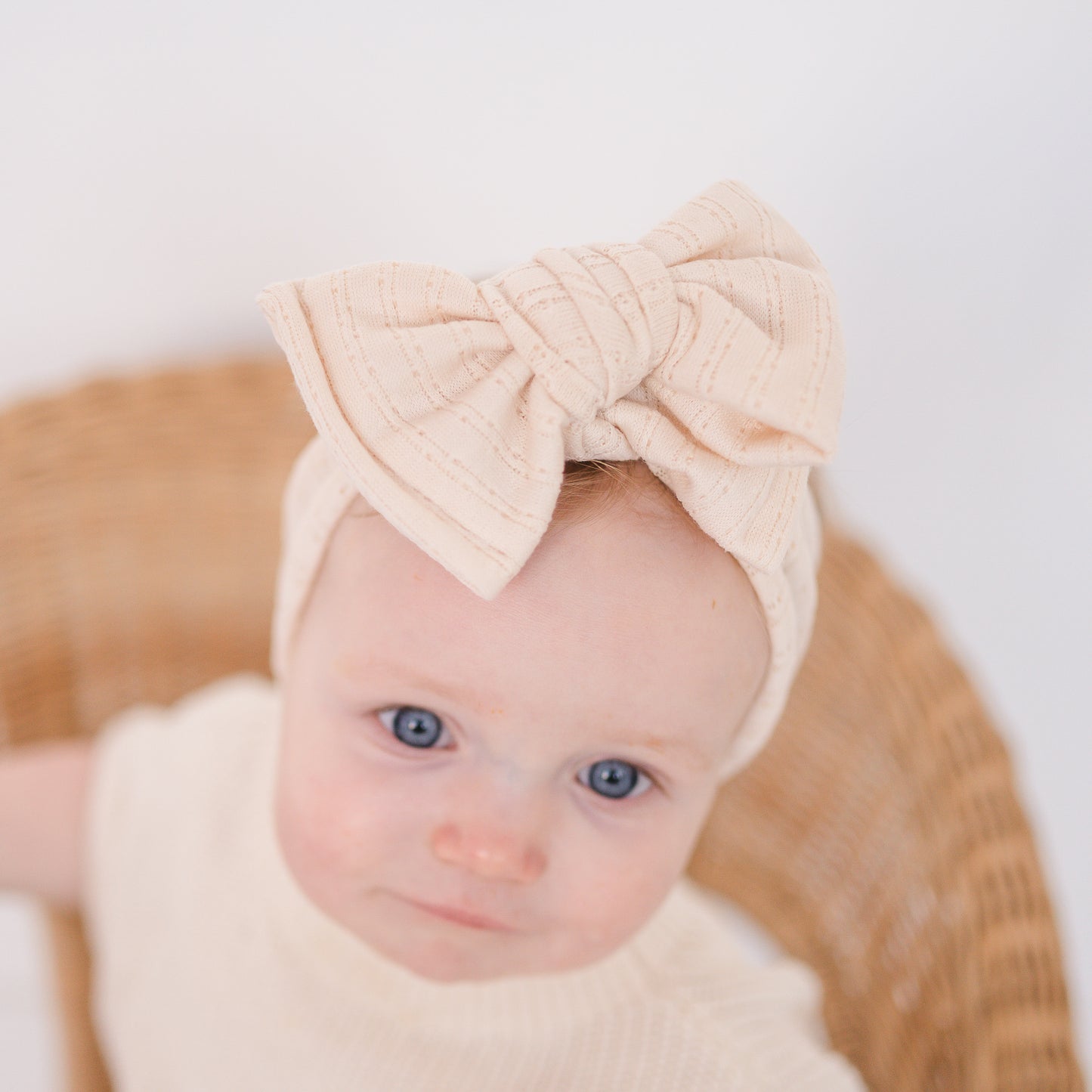 Timeless Basics (Neutral + Black) | Pointelle Baby Bow Bundle