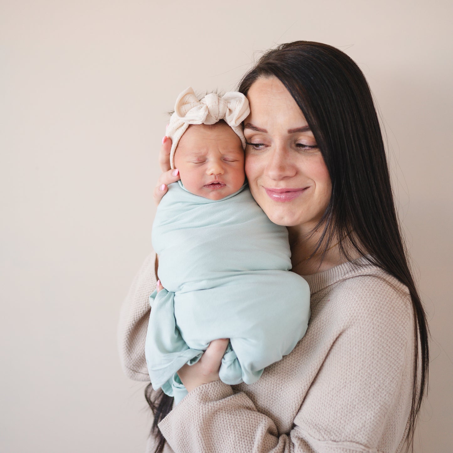 Coffeehouse Basics (Neutral + Mocha) | Pointelle Baby Bow Bundle
