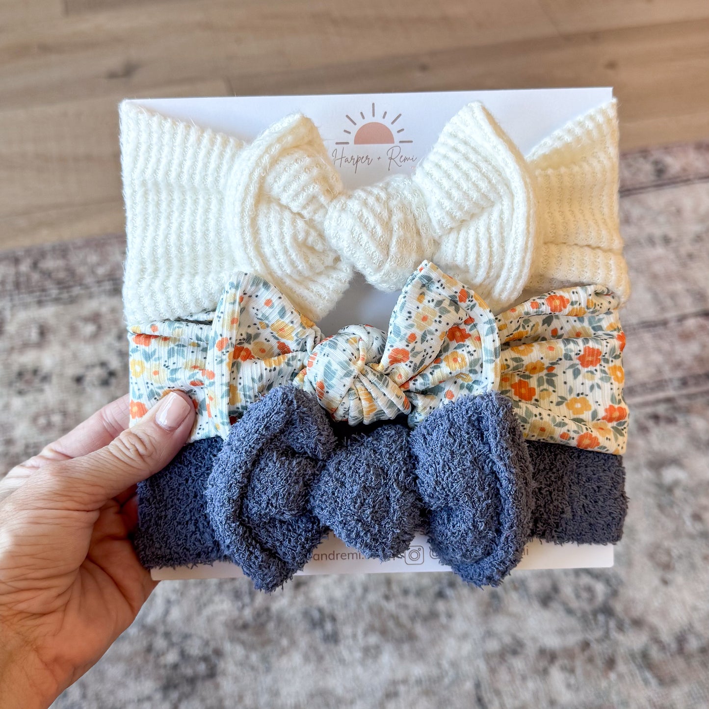 Crisp Morning Blue Bow Bundle