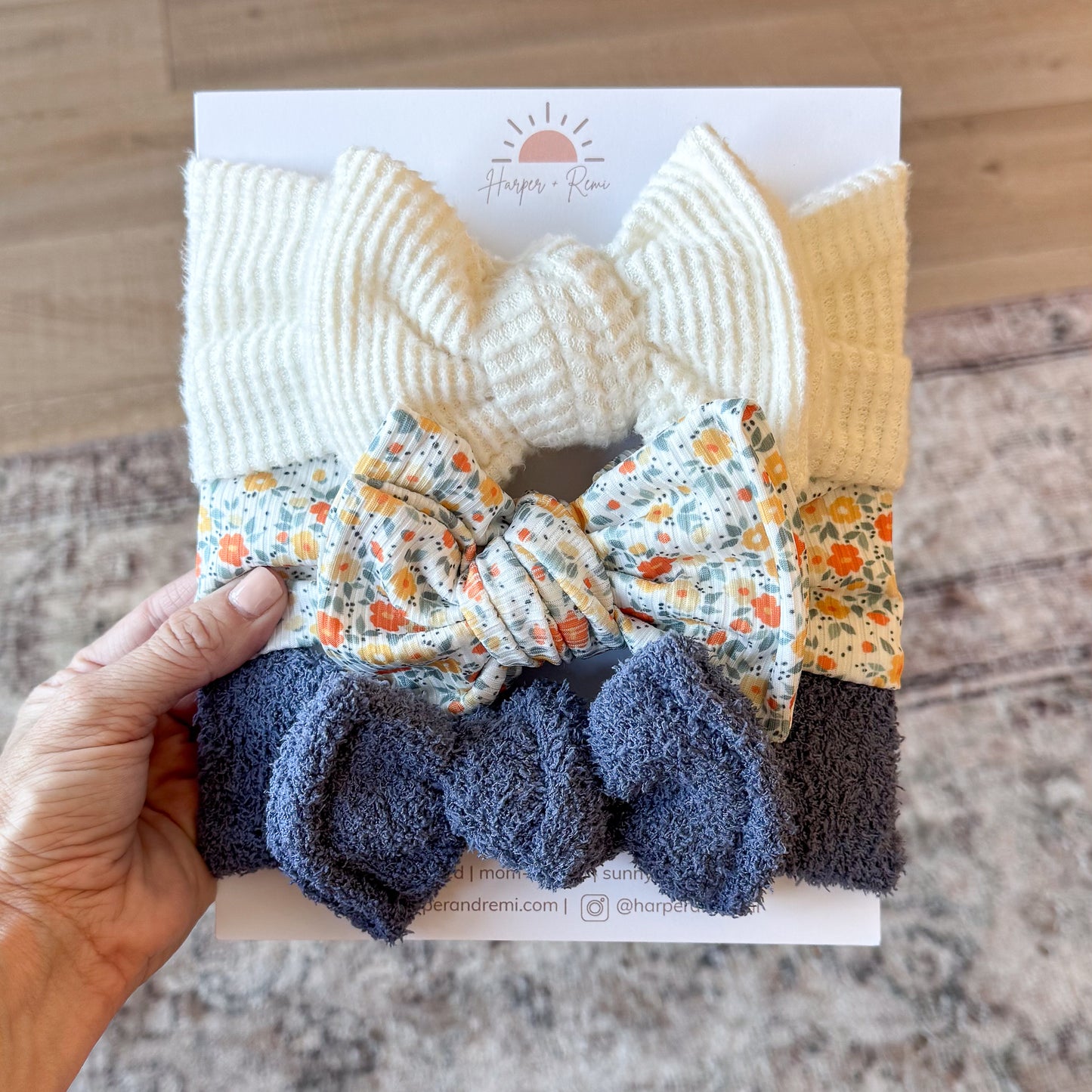 Crisp Morning Blue Bow Bundle