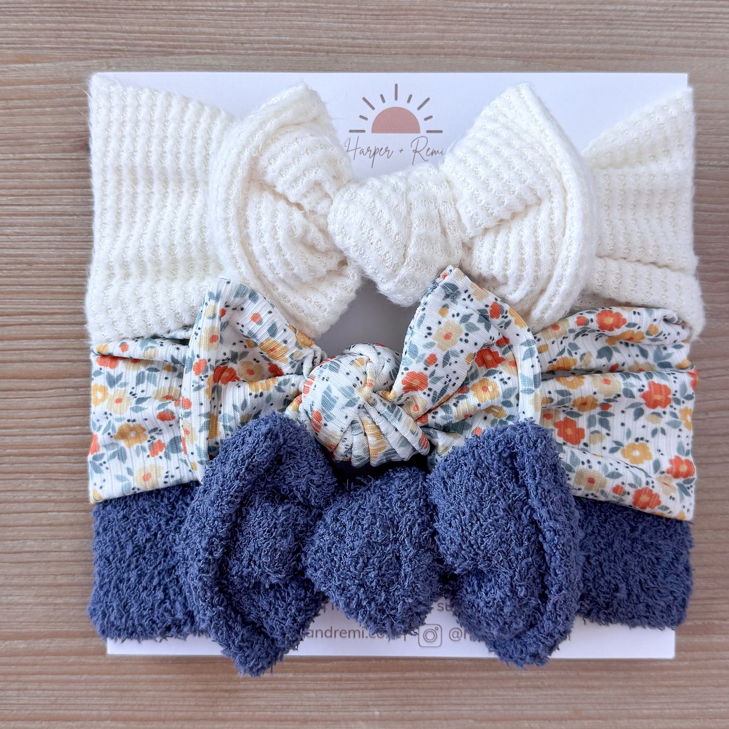 Crisp Morning Blue Bow Bundle