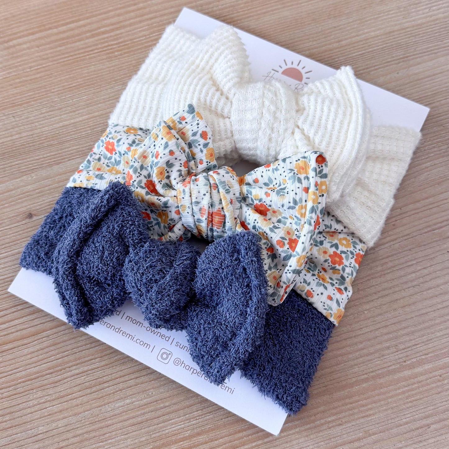 Crisp Morning Blue Bow Bundle