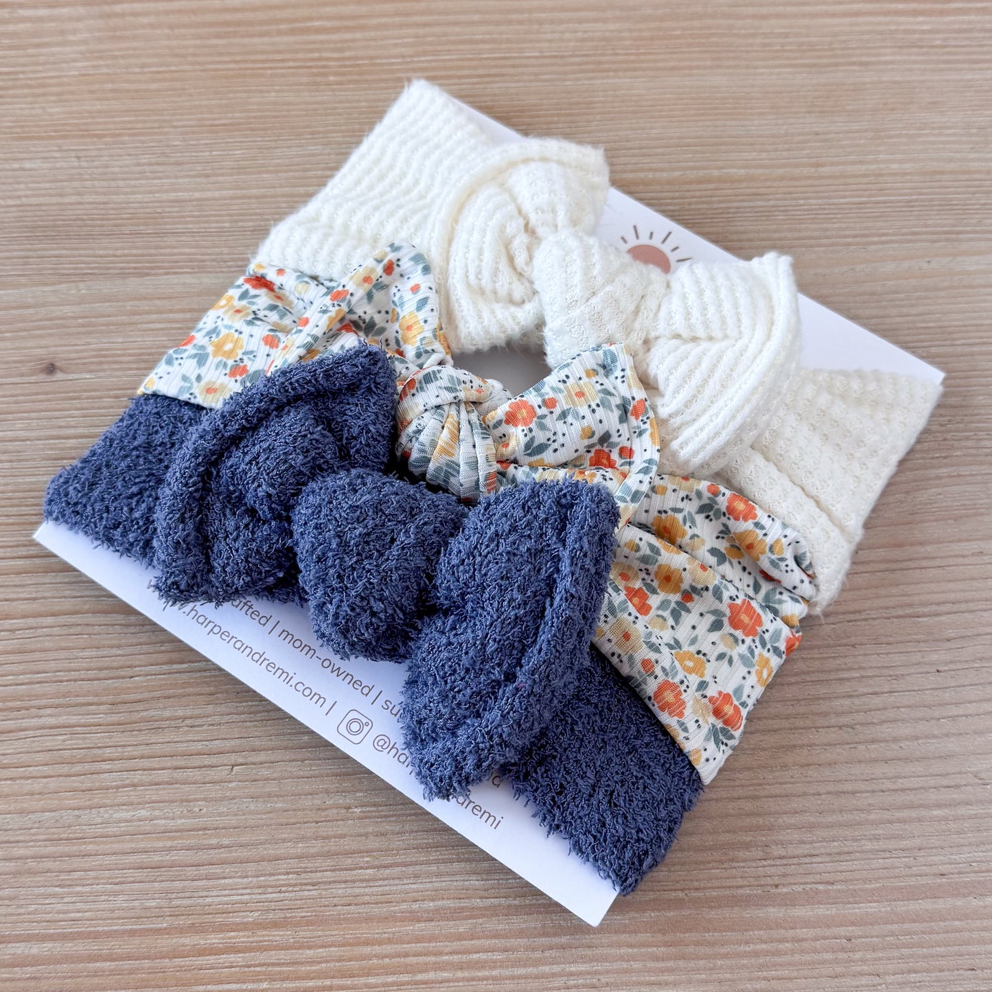 Crisp Morning Blue Bow Bundle