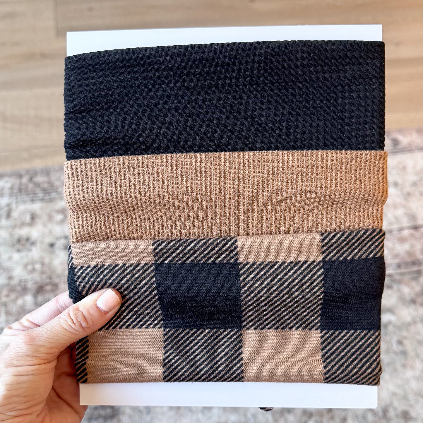 Falling for Checks | Fall Mocha Bow Bundle