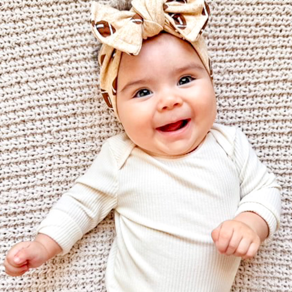 Football Print Cotton Jersey Baby Headband