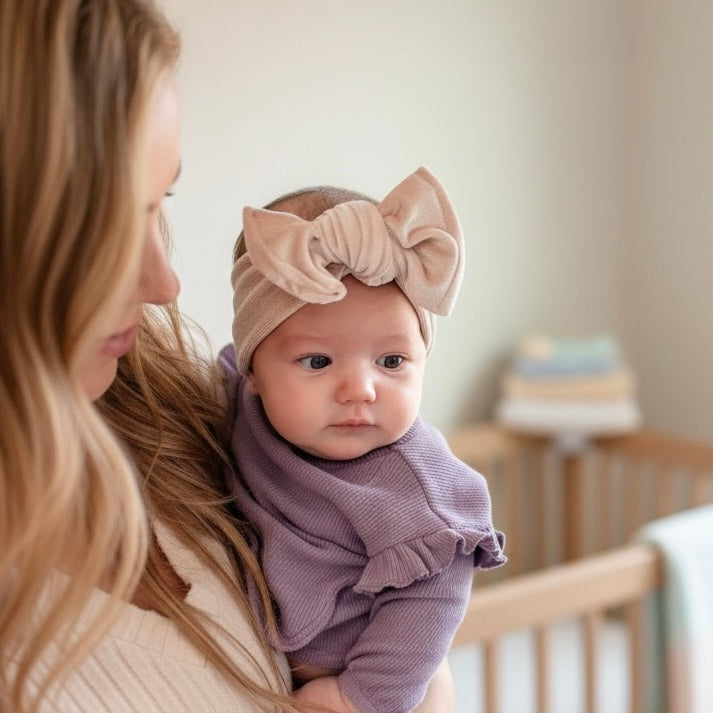 Champagne Frost | Velvet Baby Top Knot