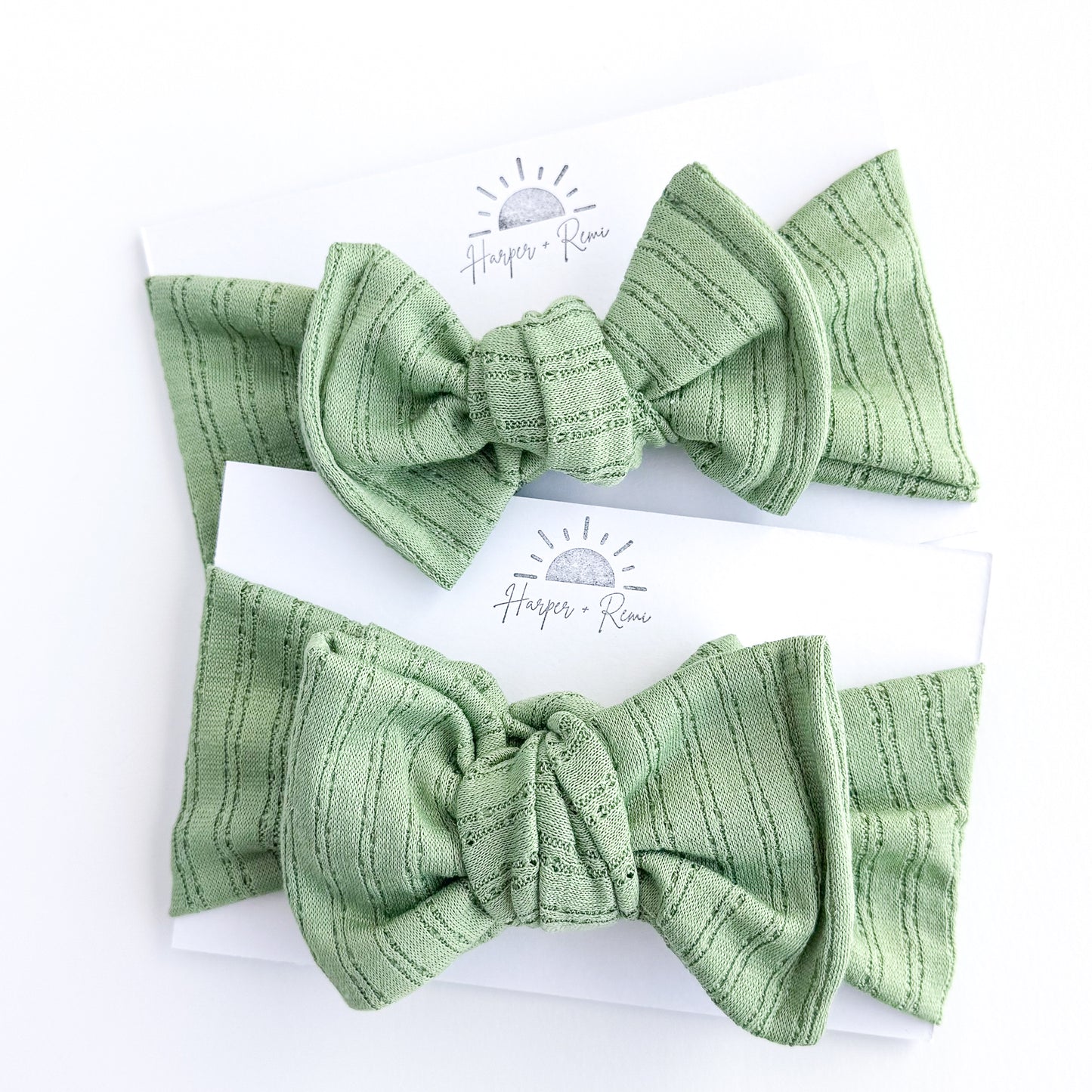 Green Apple Pointelle Baby Headband