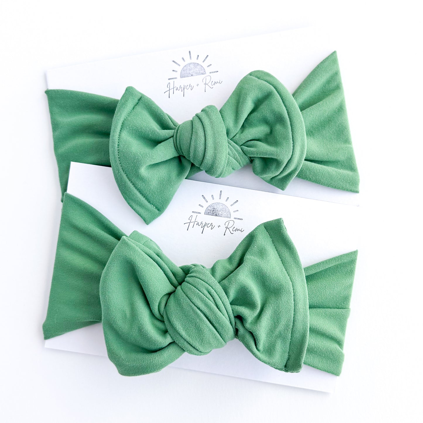 Green Brushed Baby Headband