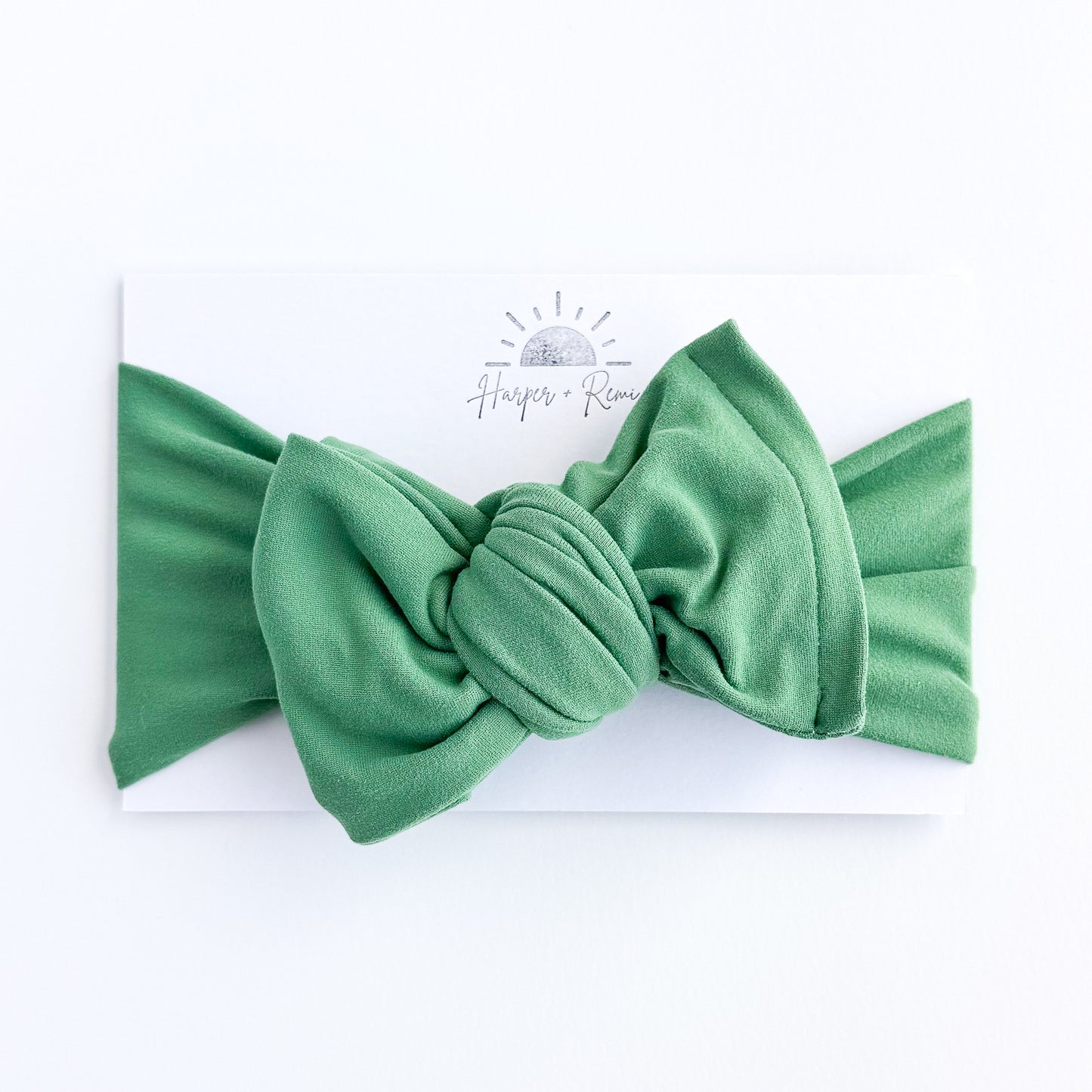 Green Brushed Baby Headband