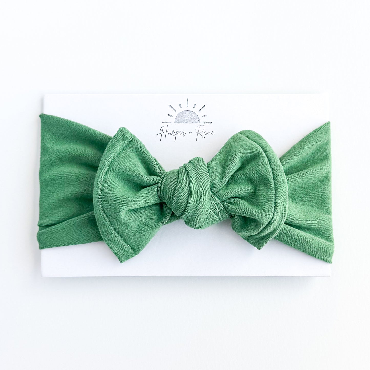Green Brushed Baby Headband