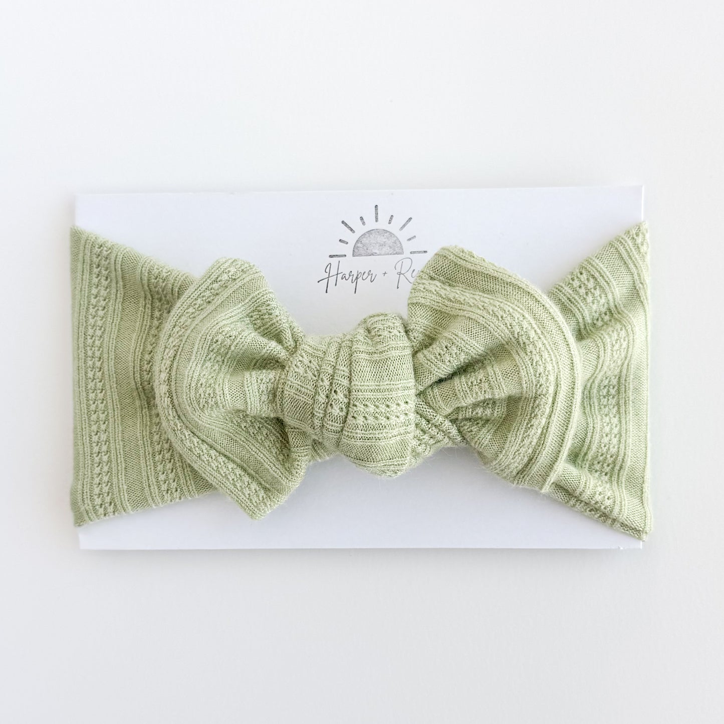 Pastel Pointelle Chunky Sweater | Spring Top Knot Bow Bundle