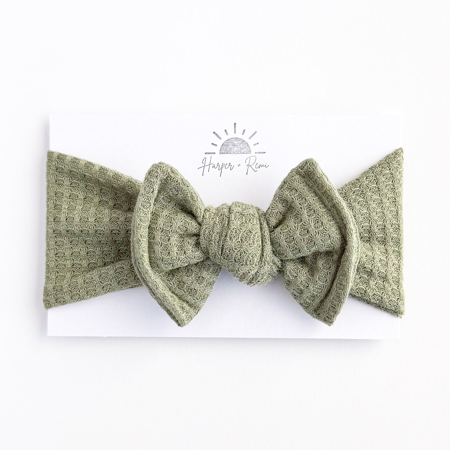 Solid Spring Basics | Honeycomb Waffle Top Knot Bundle