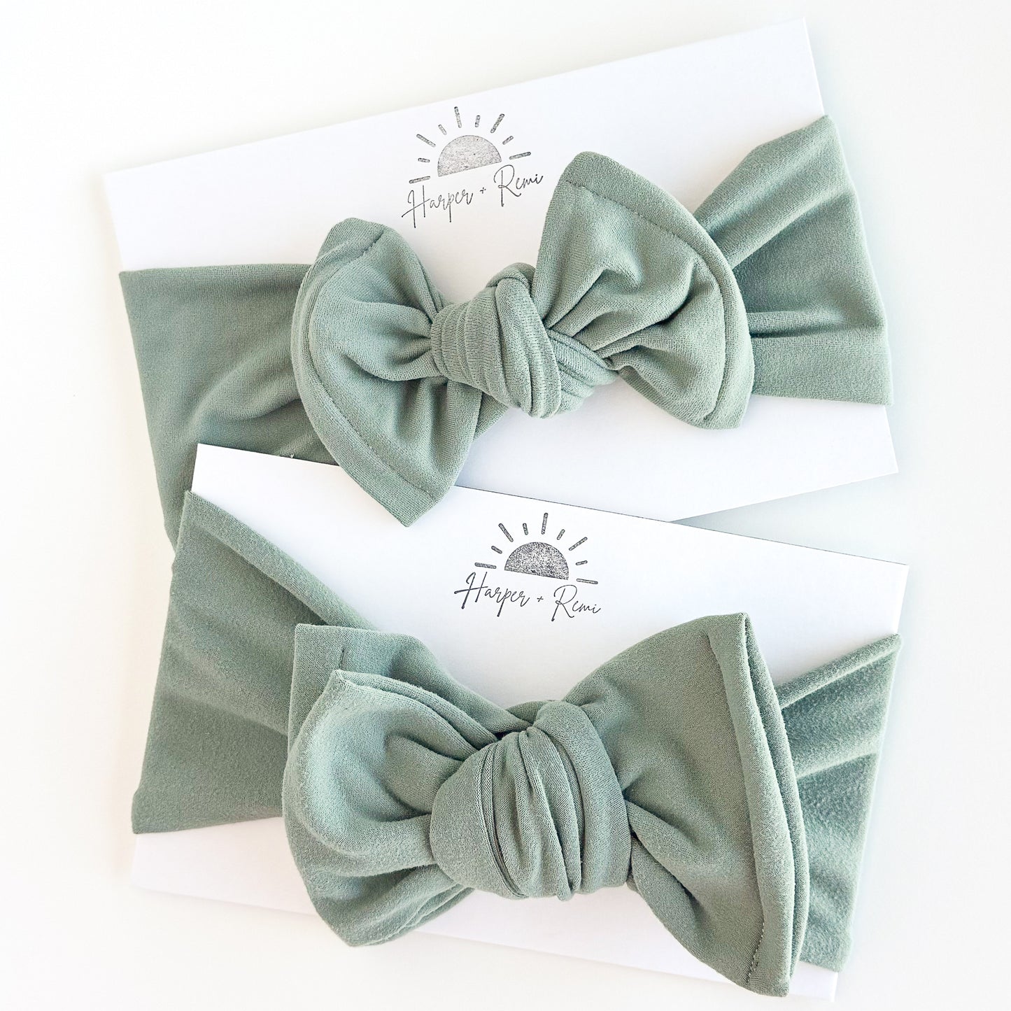 Light Teal Brushed Baby Headband