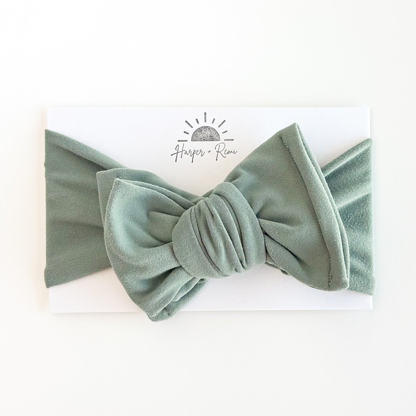 Light Teal Brushed Baby Headband