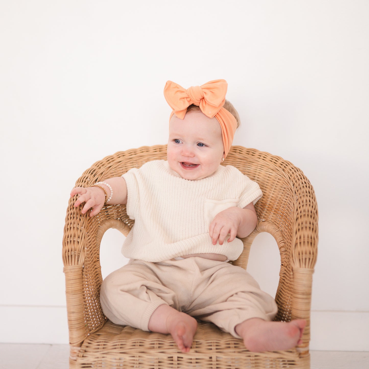 Melon Jersey Baby Headband