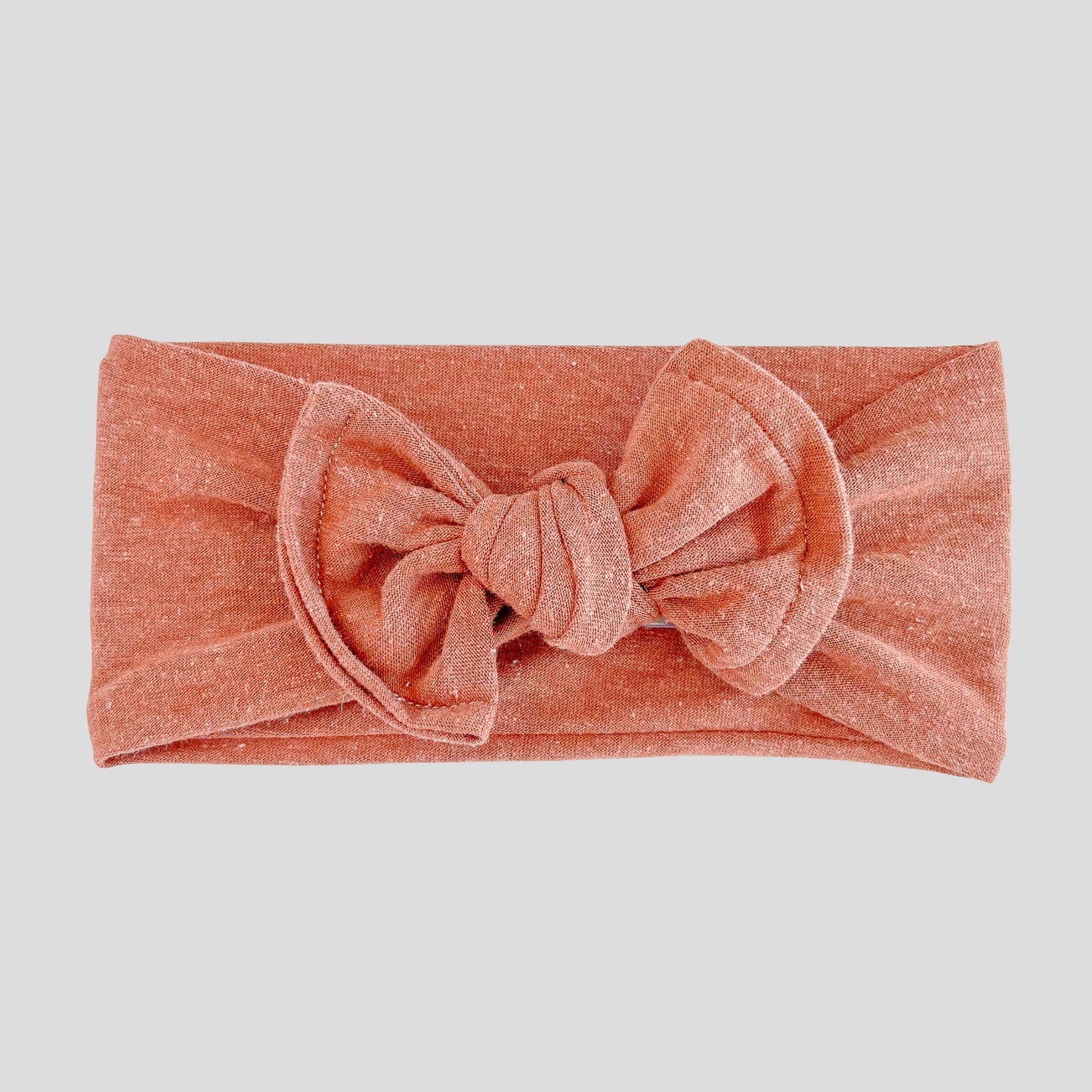 Burnt Orange Distressed Cotton Baby Headband