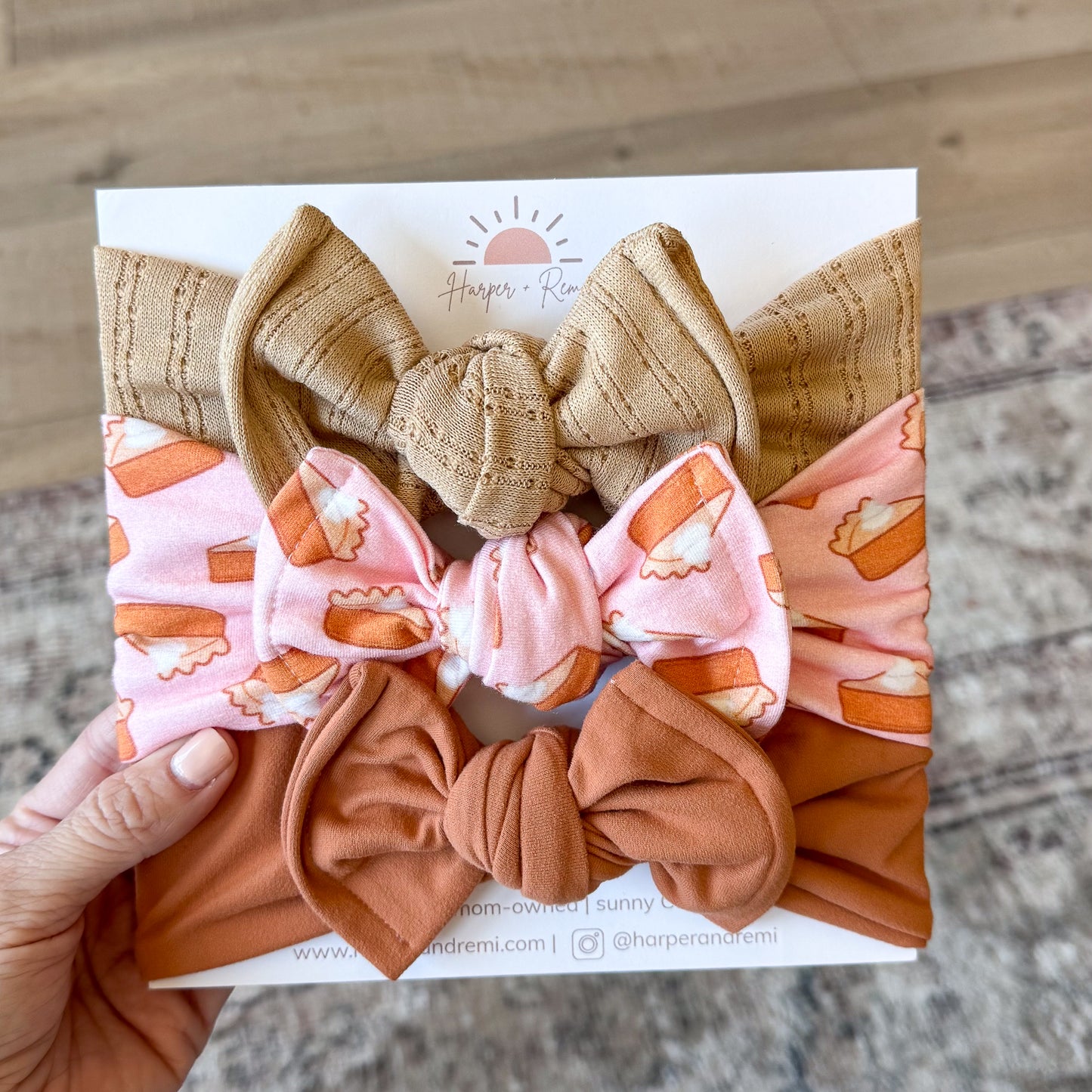 Pumpkin Pie | Fall Baby Bow Bundle