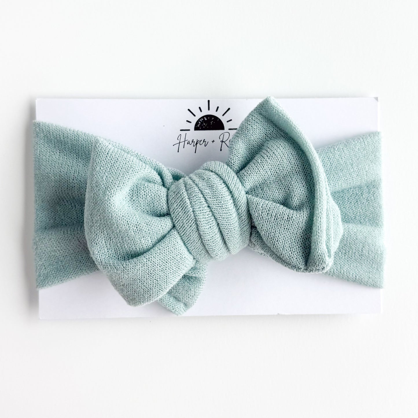 Mint Terry Cloth Baby Headband