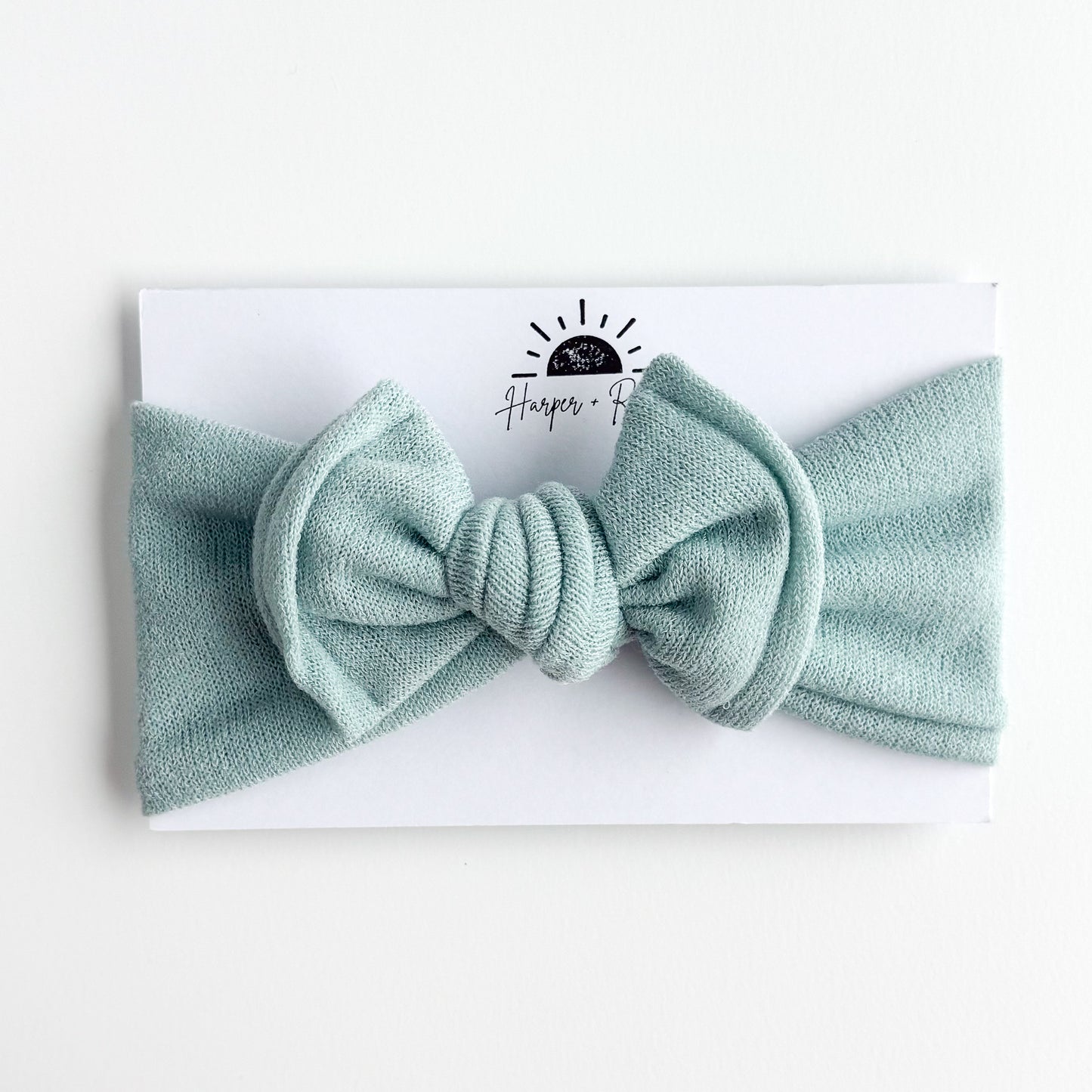 Mint Terry Cloth Baby Headband