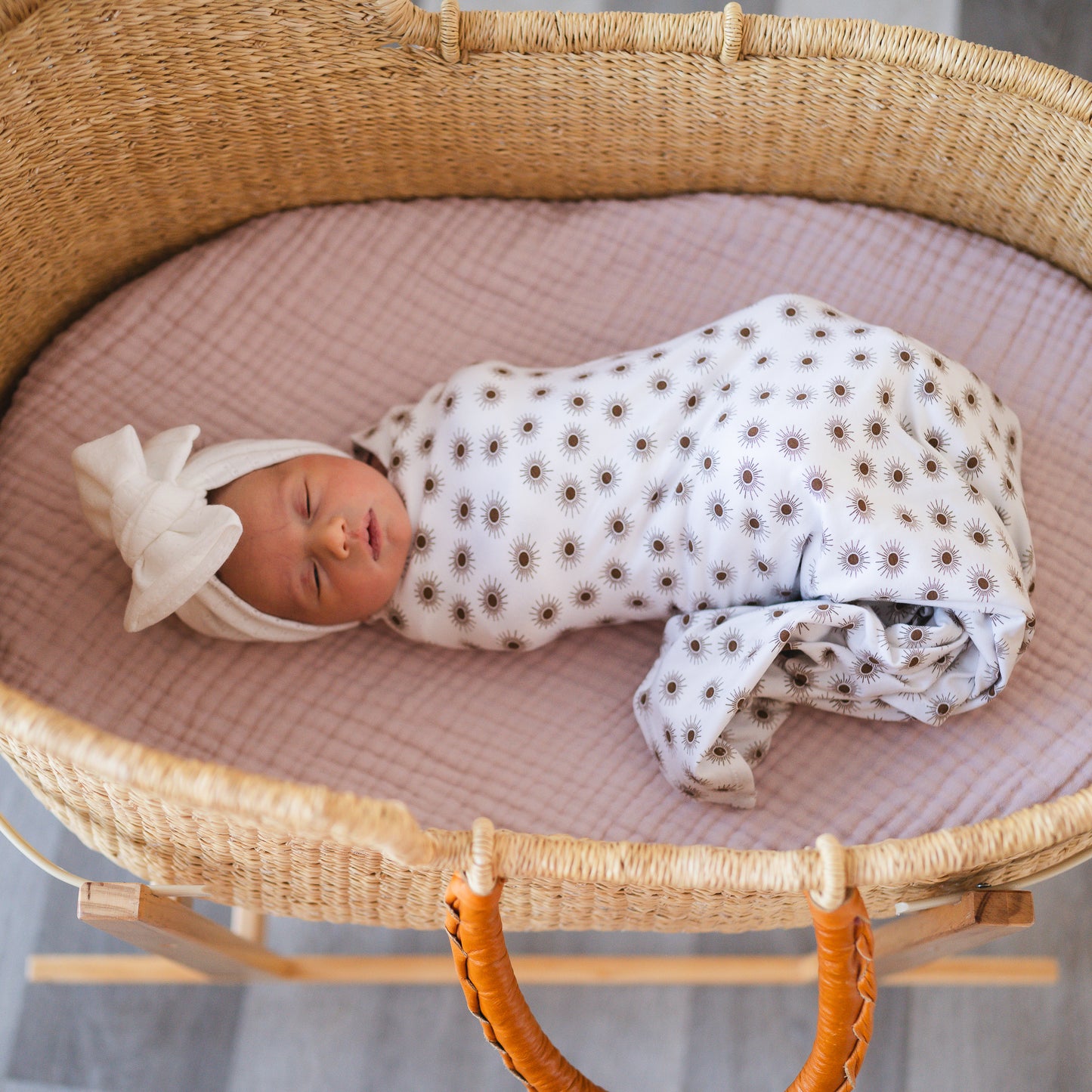 White Pointelle Baby Headband