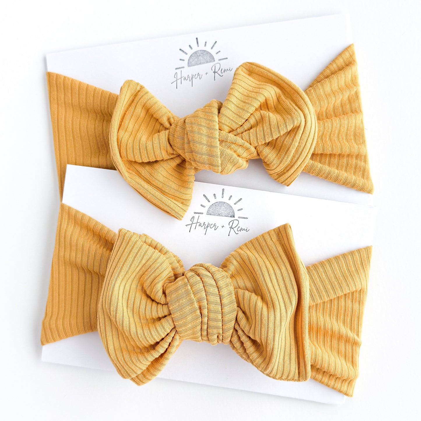 Mustard Yellow Ribbed Baby Headband
