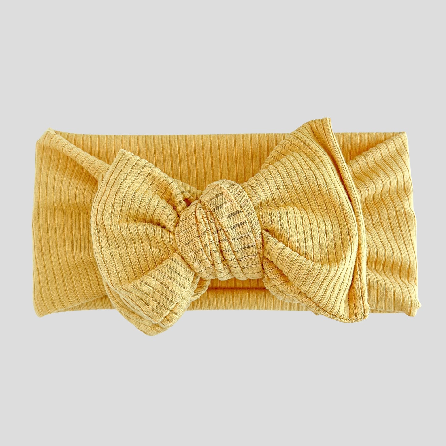 Mustard Yellow Ribbed Baby Headband