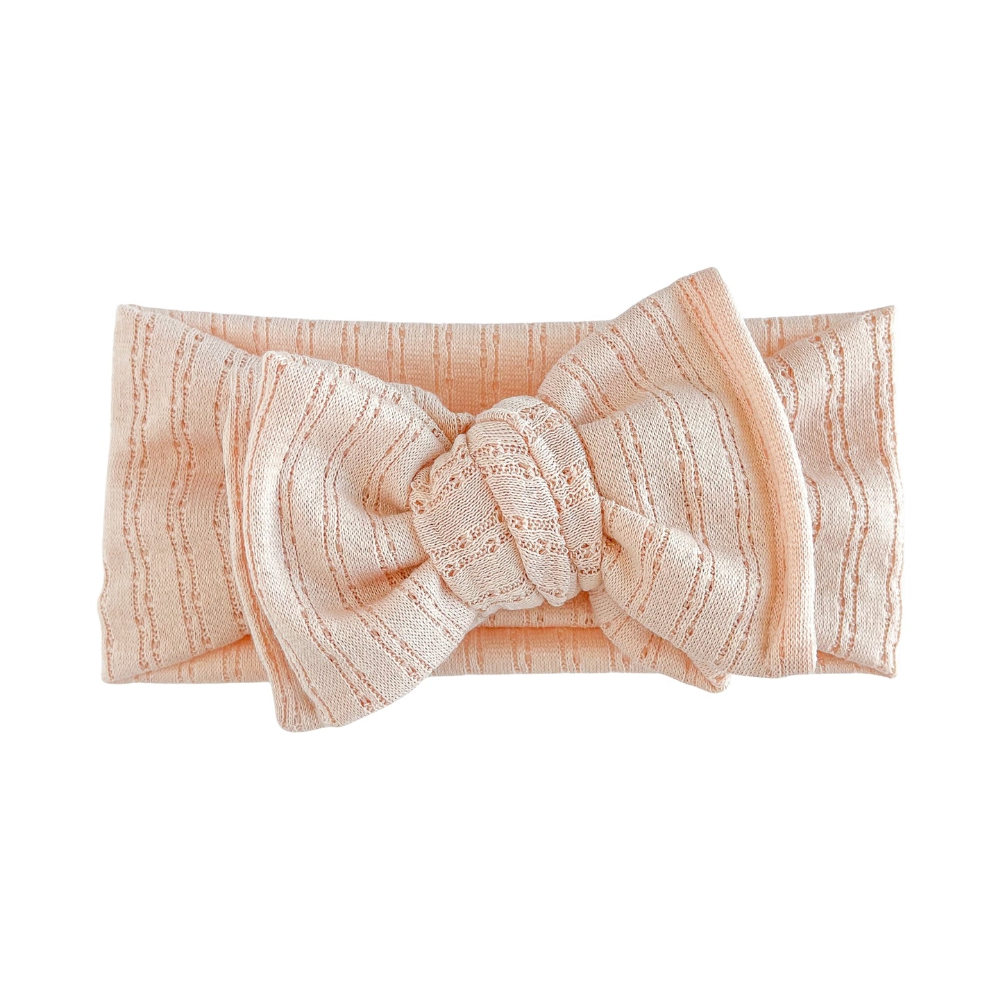 Blush Pointelle Baby Headband