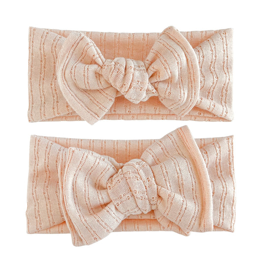 Blush Pointelle Baby Headband