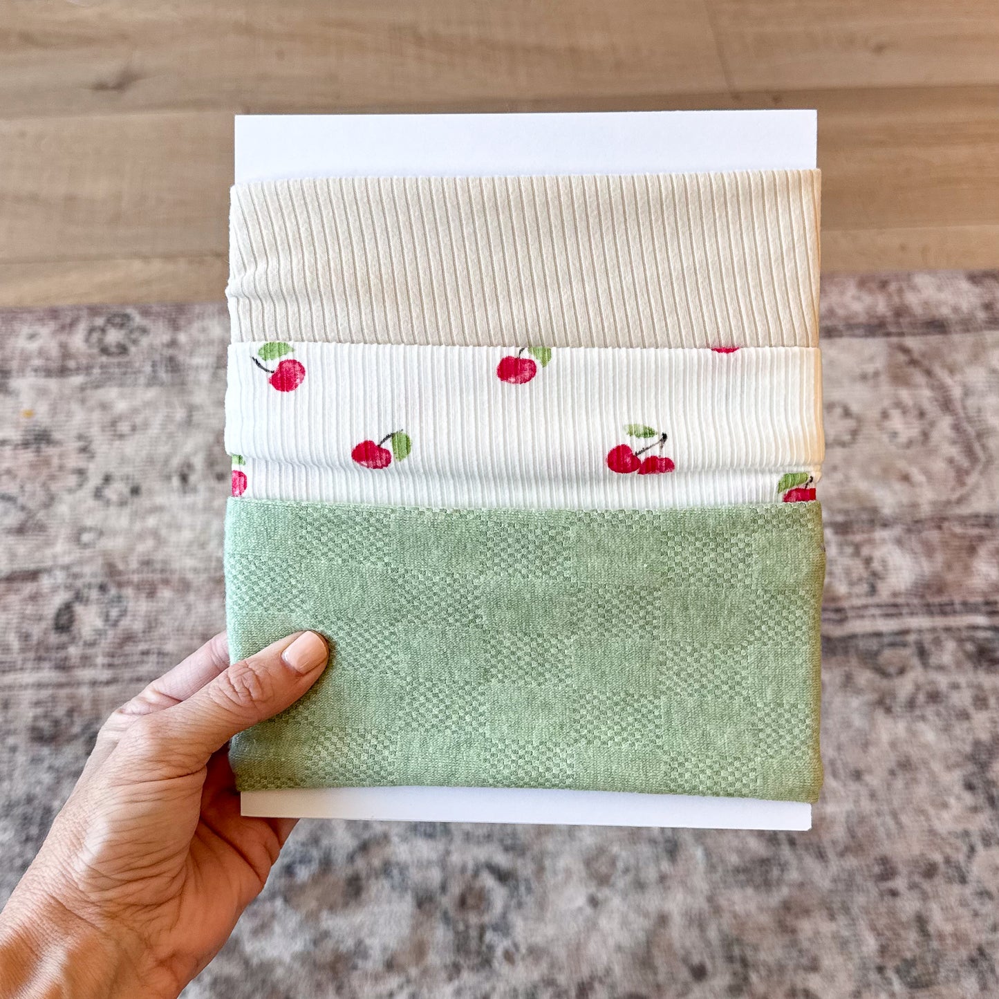 Cherry Picnic | Fruit Print Baby Bow Bundle