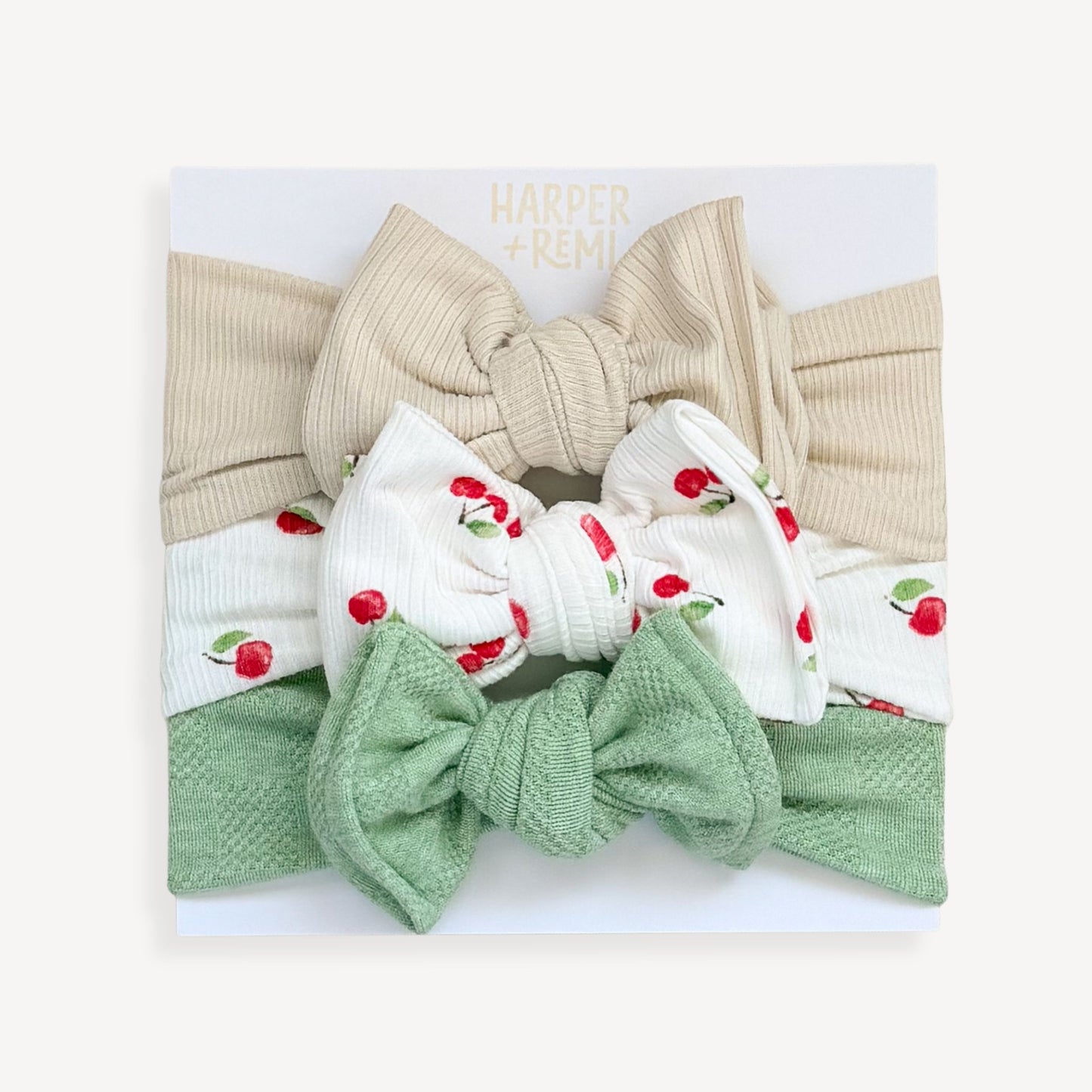 Cherry Picnic | Summer Baby Bow Bundle