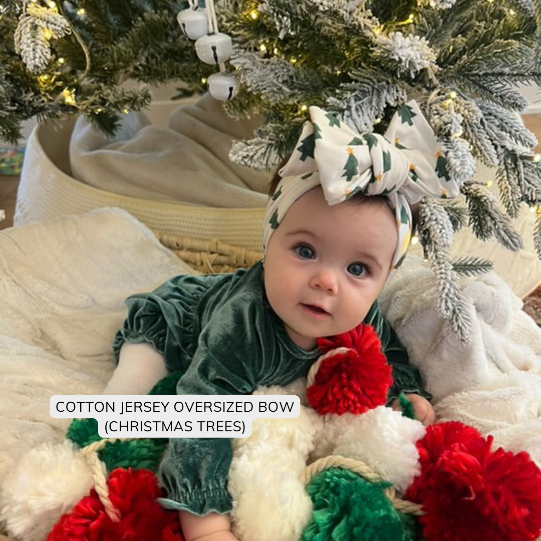 O Christmas 🌲 Tree | Holiday Baby Bow Bundle (Festive Neutrals + Classic Green)