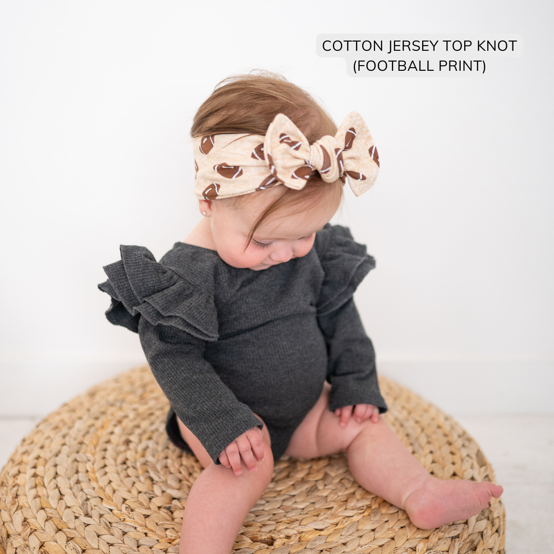 Football Print Cotton Jersey Baby Headband