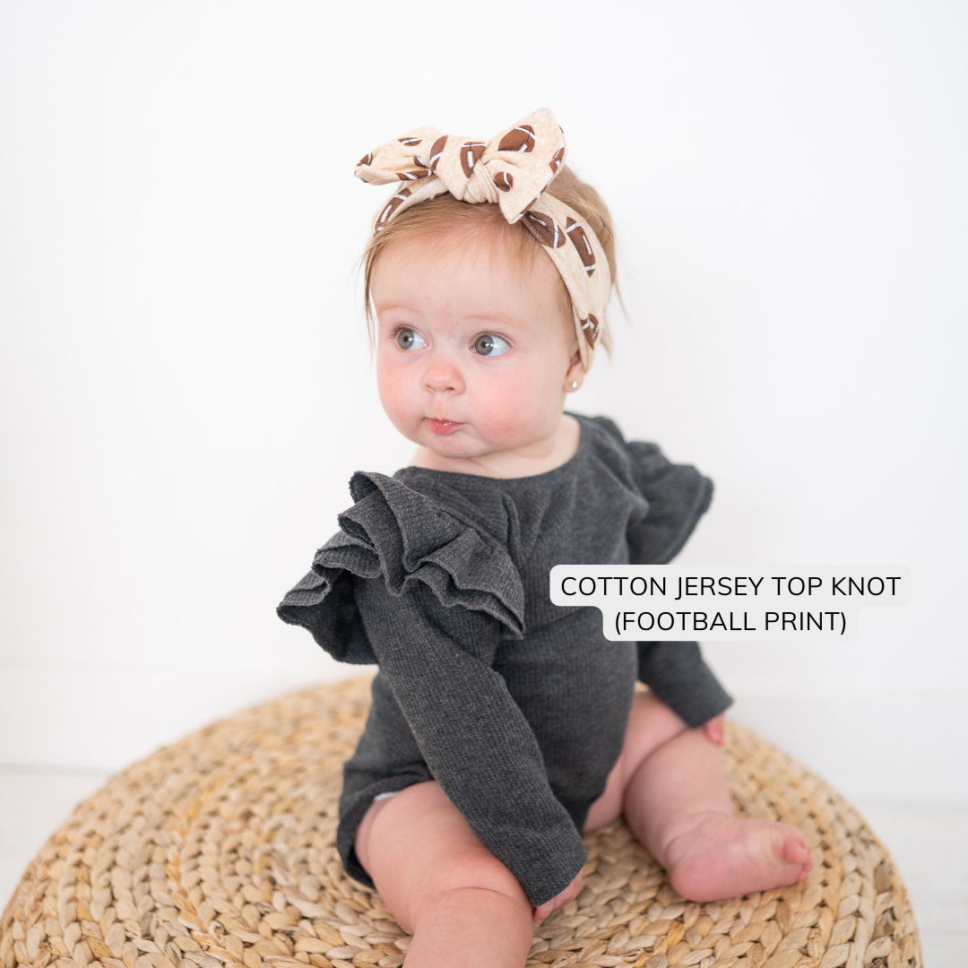 Football Print Cotton Jersey Baby Headband