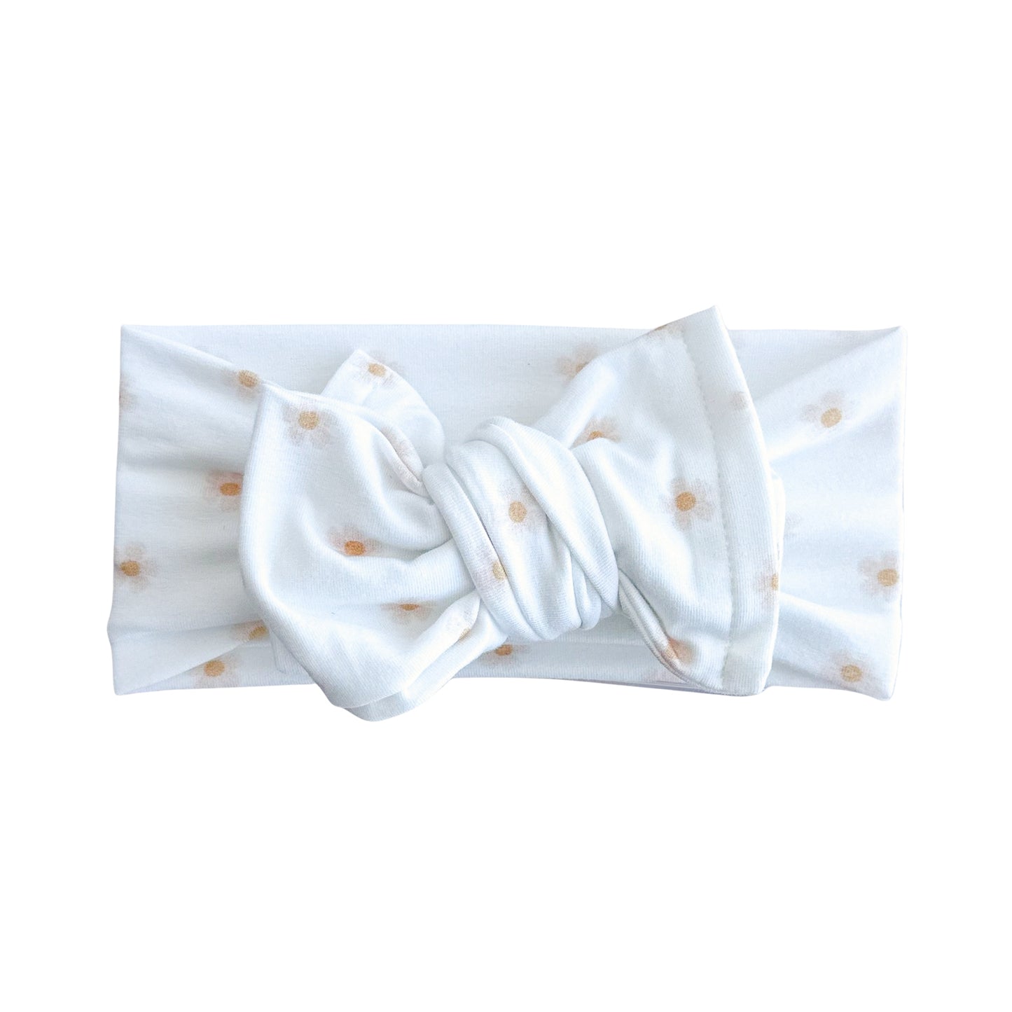 Dainty Floral Print Cotton Jersey Baby Headband