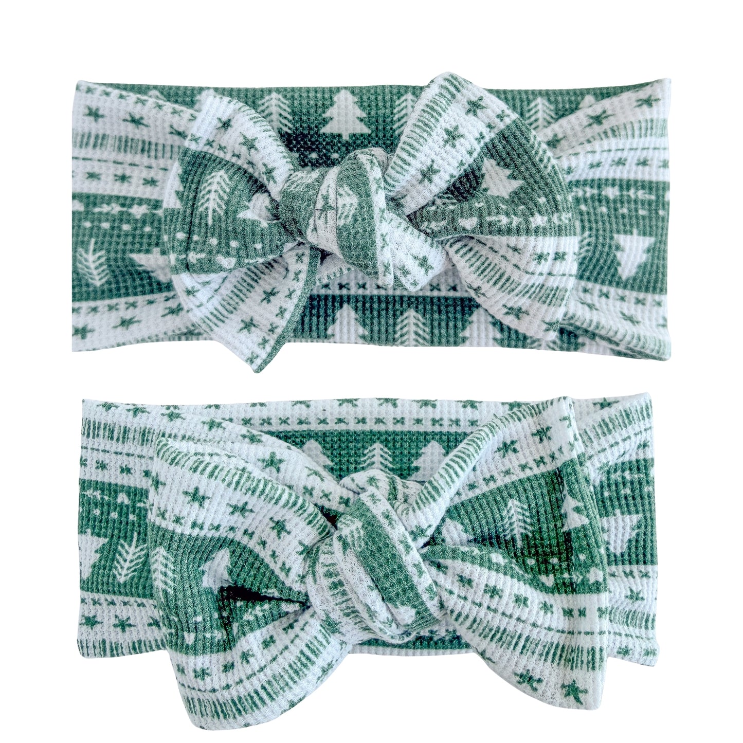 Holiday Classics | Waffle Baby Bow Bundle (Festive + Everyday Neutrals)