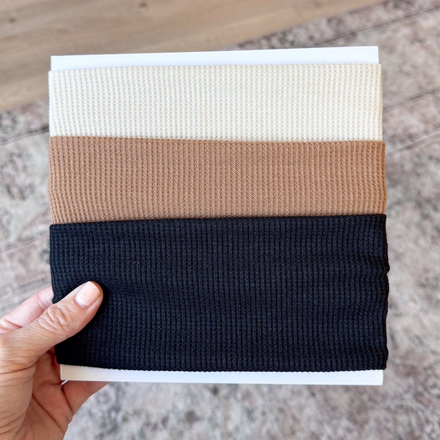 Waffle Basics Bow Bundle | Sand, Mocha & Black