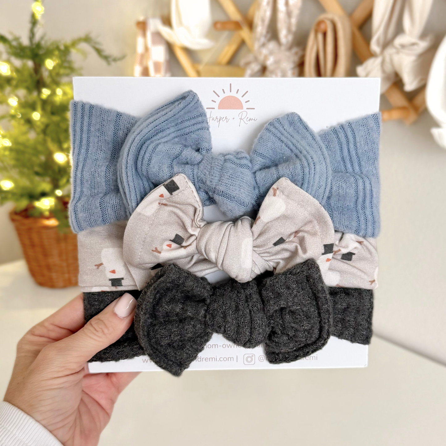 Frosty ⛄ Friends | Winter Baby Bow Bundle (Cozy + Seasonal)